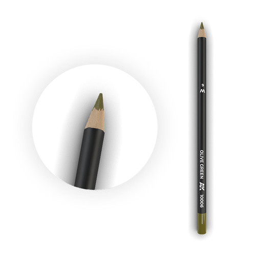 AK Interactive Weathering: Olive Green Watercolour Pencil