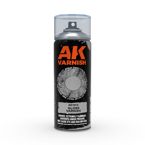 AK Interactive Gloss Varnish - Spray Paint 400ml (Includes 2 nozzles)