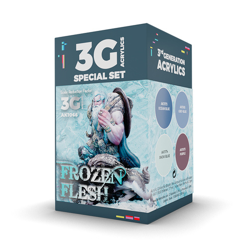 AK Interactive Wargame: Frozen Flesh Acrylic Paint Set 3rd Generation