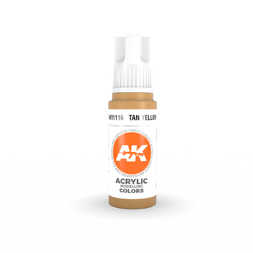 AK Interactive Tan Yellow Acrylic Paint 17ml 3rd Generation