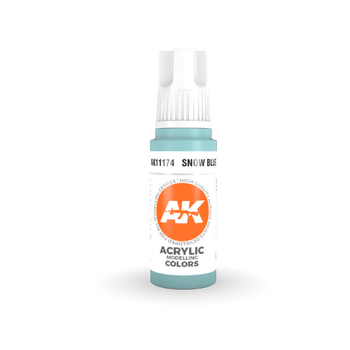 AK Interactive Snow Blue Acrylic Paint 17ml 3rd Generation