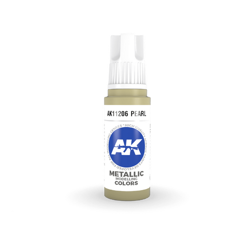 AK Interactive Pearl Metallic Acrylic Paint 17ml 3rd Generation