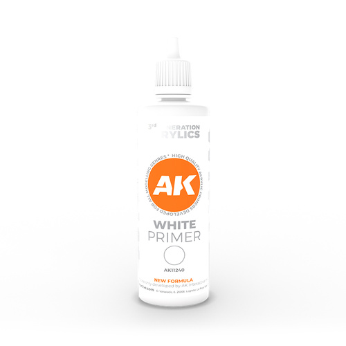 AK Interactive White Primer 100ml 3rd Generation