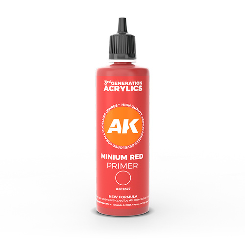 AK Interactive Minimum Red Surface Primer 100ml 3rd Generation