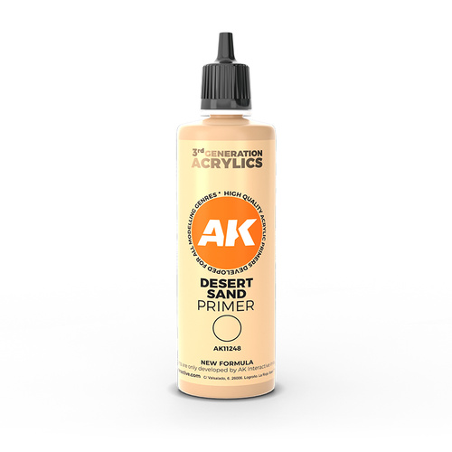 AK Interactive Desert Sand Surface Primer 100ml 3rd Generation