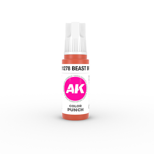 AK Interactive Colour Punch: Beast Brown 17 ml Acrylic Paint 3rd Generation