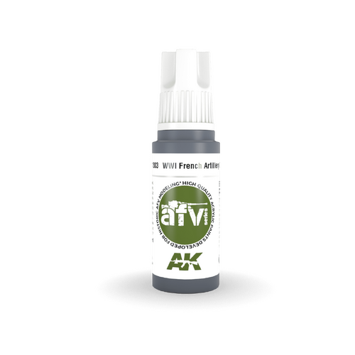 AK Interactive AFV Series: WWI French Artillery Grey Acrylic Paint 17ml 3rd Generation