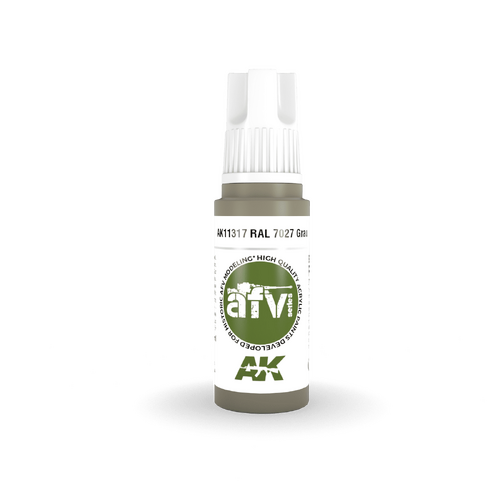 AK Interactive AFV Series: RAL 7027 Grau Acrylic Paint 17ml 3rd Generation