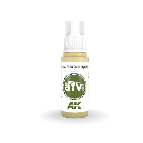 AK Interactive AFV Series: RAL 7028 Dunkelgelb (Variant) Acrylic Paint 17ml 3rd Generation