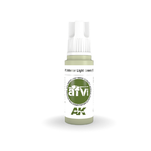 AK Interactive AFV Series: APC Interior Light Green (FS24533) Acrylic Paint 17ml 3rd Generation