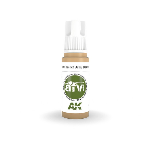 AK Interactive AFV Series: French Army Desert Sand Acrylic Paint 17ml 3rd Generation