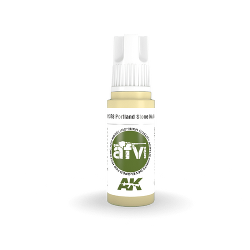 AK Interactive AFV Series: Portland Stone No.64 Acrylic Paint 17ml 3rd Generation