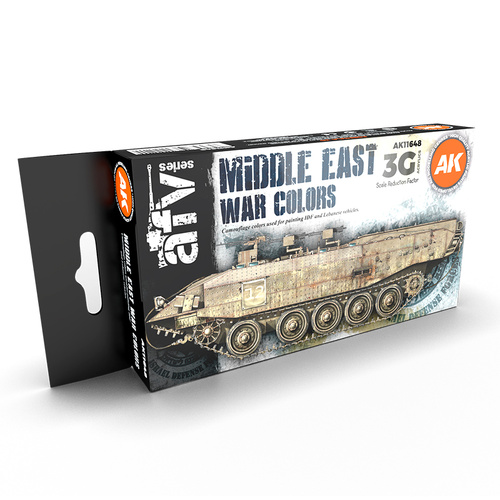 AK Interactive AFV Series: Middle East War Colors Acrylic Paint Set 3rd Generation