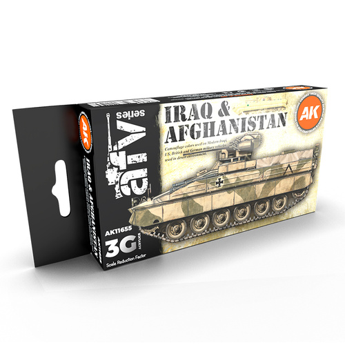 AK Interactive AFV Series: Iraq & Afghanistan Acrylic Paint Set 3rd Generation