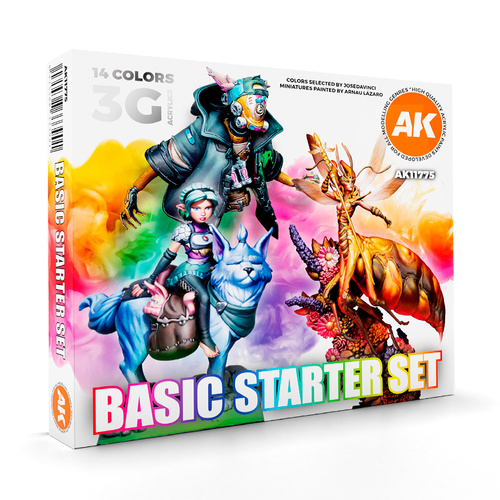 AK Interactive Basic Starter Set Acrylic Paint 3rd Generation