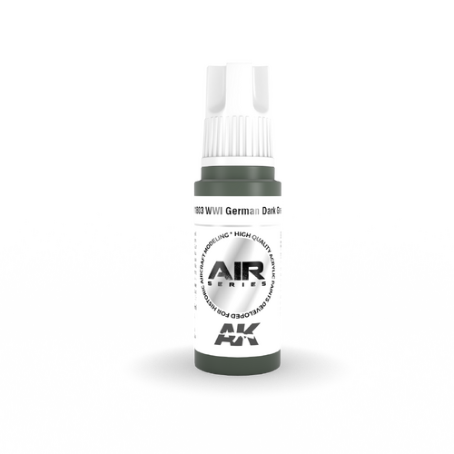 AK Interactive Air Series: WWI German Dark Green Acrylic Paint 17ml 3rd Generation