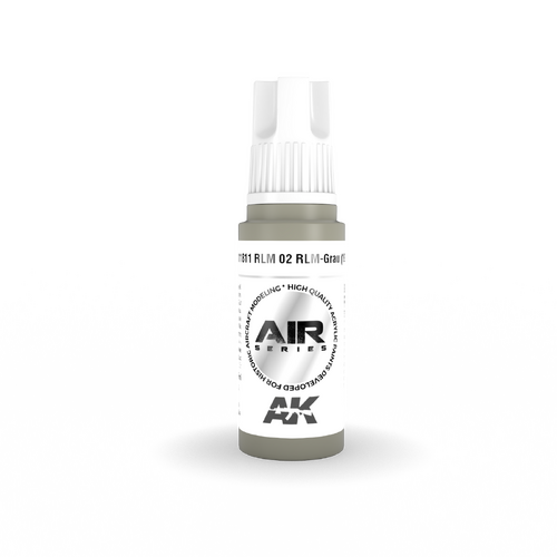 AK Interactive Air Series: RLM 02 RLM-Grau (1938) Acrylic Paint 17ml 3rd Generation