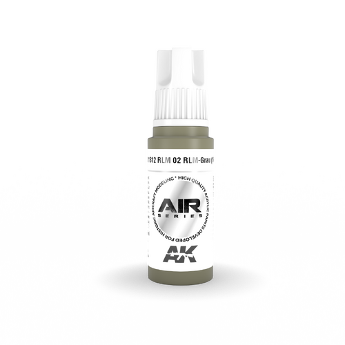 AK Interactive Air Series: RLM 02 RLM-Grau (1941) Acrylic Paint 17ml 3rd Generation