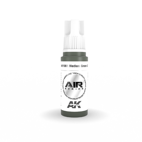 AK Interactive Air Series: Medium Green 42 Acrylic Paint 17ml 3rd Generation