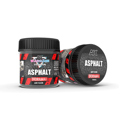 AK Interactive Wargame: Asphalt Terrain Paste 100ml