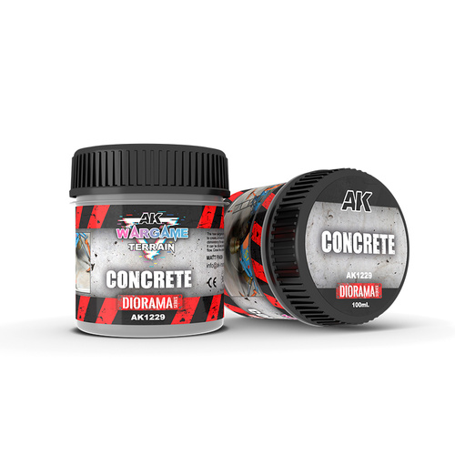 AK Interactive Wargame: Concrete Terrain Paste 100ml