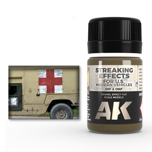 AK Interactive Weathering: Streaking Effects For Oif & Oef - Us Vehicles 35ml Enamel Paint