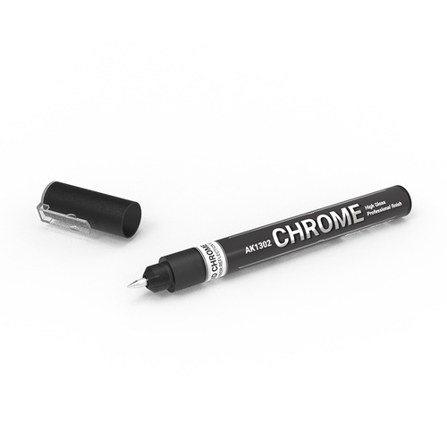 AK Interactive Metallic Liquid Marker - Chrome