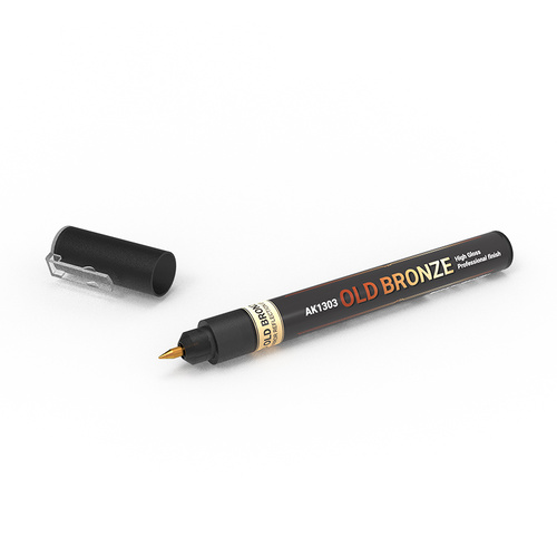 AK Interactive Metallic Liquid Marker - Old Bronze