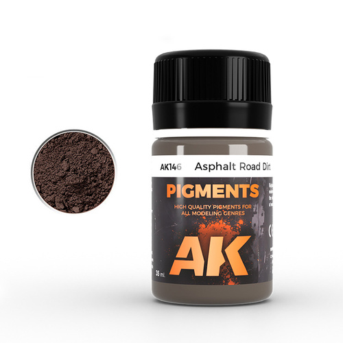 AK Interactive Weathering: Asphalt Road Dirt 35ml Pigment