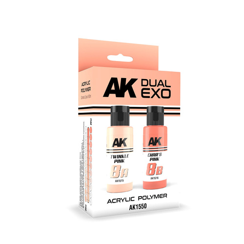 AK Interactive Dual Exo Twinkle Pink & CharÃ¢â‚¬â„¢s Pink Paint Set