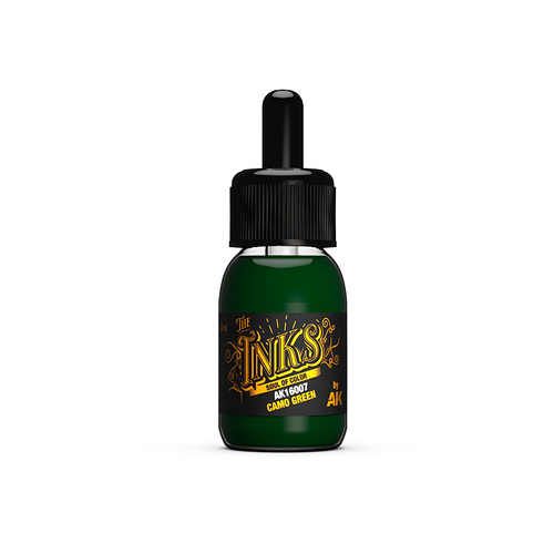 AK Interactive The INKS: Camo Green 30ml Acrylic Ink