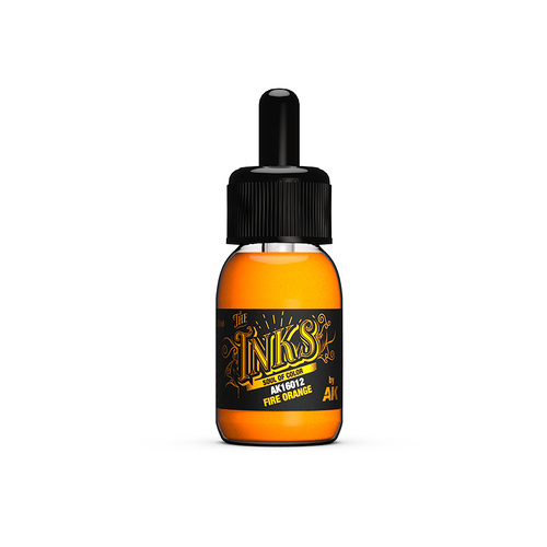 AK Interactive The INKS: Fire Orange 30ml Acrylic Ink