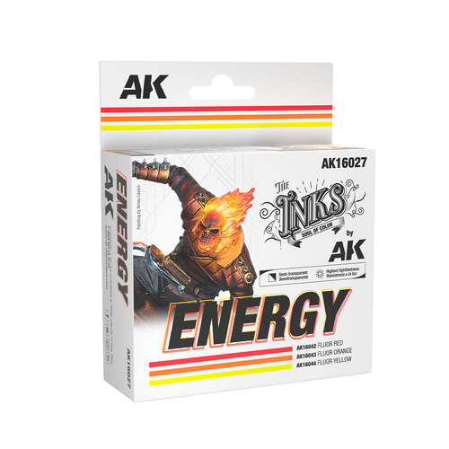 AK Interactive The INKS: Energy Colors Set Acrylic Ink Set (3 Colours)