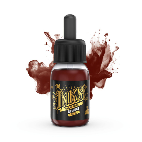 AK Interactive The INKS: Crimson 30ml Acrylic Ink