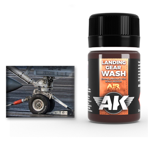 AK Interactive Weathering: Wash For Landing Gear 35ml Enamel Paint