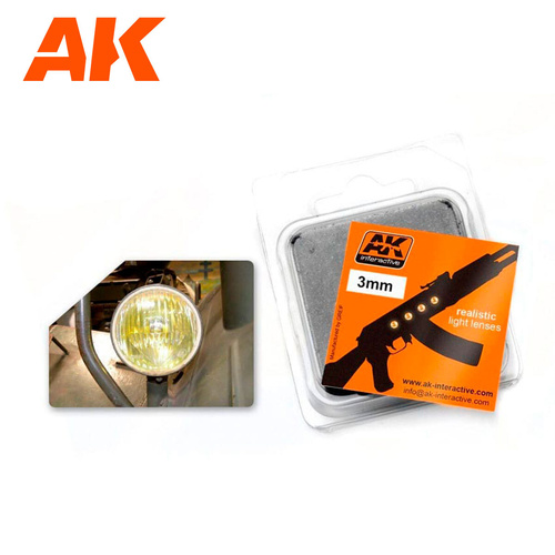 AK Interactive Amber 3mm Light Lenses