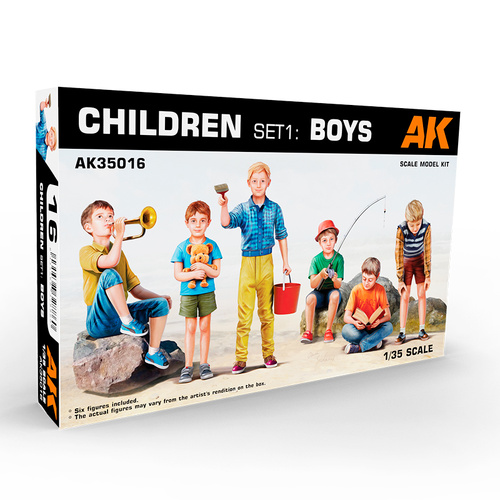 AK Interactive 1/35 Children Set 1: Boys Plastic Model Kit