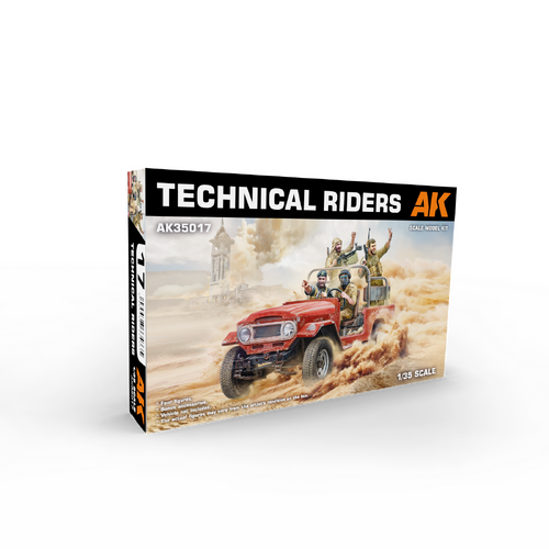 AK Interactive 1/35 Technical Riders Plastic Model Kit