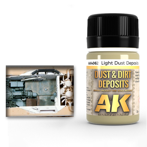 AK Interactive Weathering: Light Dust Deposit 35ml Enamel Paint