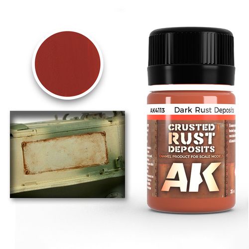 AK Interactive Weathering: Dark Rust Deposit 35ml Enamel Paint