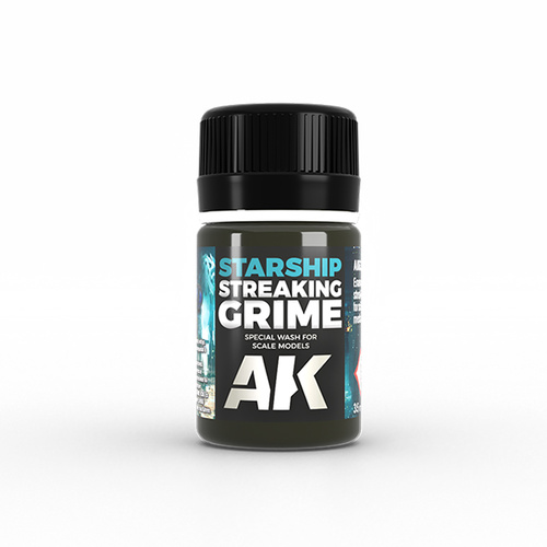 AK Interactive Weathering: Starship Streaking Grime 35ml Enamel Paint