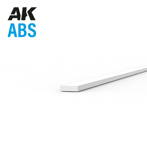 AK Interactive ABS Strips 0.25 x 1.00 x 350mm