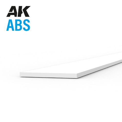 AK Interactive ABS Strips 0.25 x 4.00 x 350mm