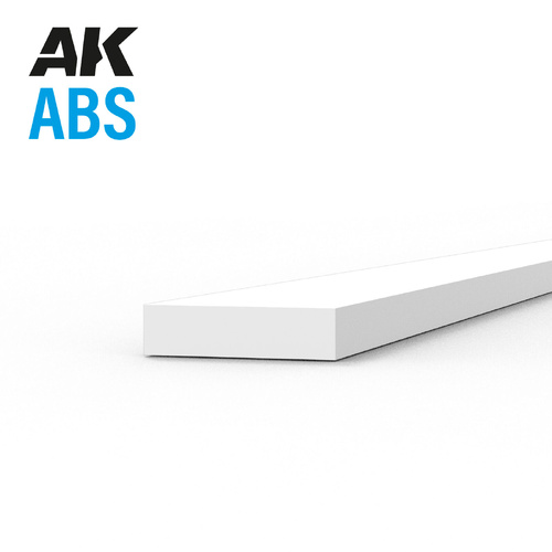 AK Interactive ABS Strips 0.75 x 3.00 x 350mm