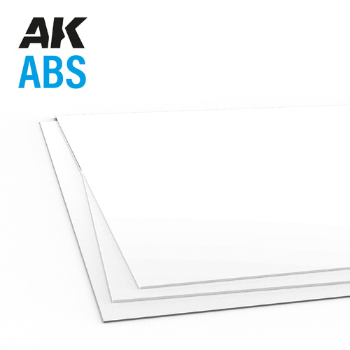 AK Interactive ABS Sheet 0.5mm thickness x 245 x 195mm