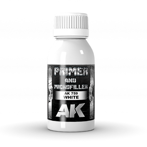 AK Interactive White Primer And Microfiller 100ml