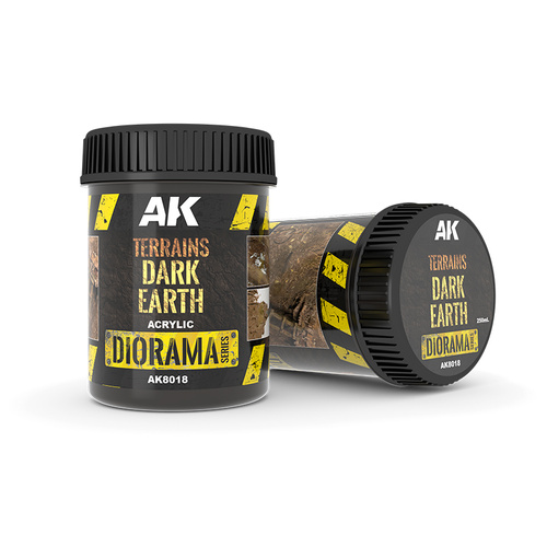 AK Interactive Dioramas: Terrains Dark Earth - 250ml (Acrylic)