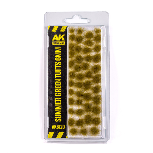 AK Interactive Dioramas: Summer Green Tufts 6mm