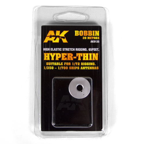 AK Interactive Elastic Rigging Bobbin Hyper-Thin