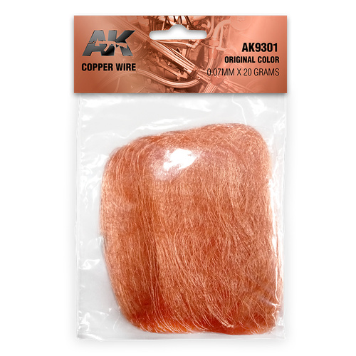 AK Interactive Copper Wire 0.07mm X 20 Grams Original Color